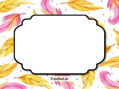 Feathers Free Printable Labels, 3x4 inch Name Tag