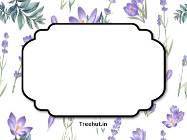 Flowers Free Printable Labels, 3x4 inch Name Tag
