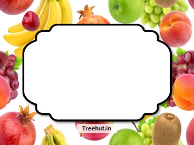 Fruits Free Printable Labels, 3x4 inch Name Tag