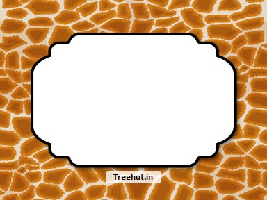 Giraffe Free Printable Labels, 3x4 inch Name Tag