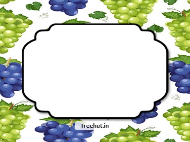 Grapes Free Printable Labels, 3x4 inch Name Tag