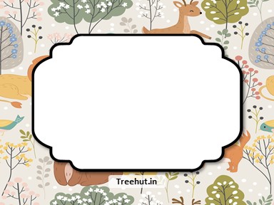 Jungle Free Printable Labels, 3x4 inch Name Tag