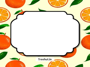 Orange Free Printable Labels, 3x4 inch Name Tag