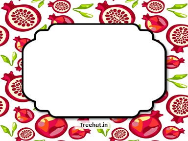Pomegranate Free Printable Labels, 3x4 inch Name Tag