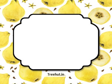 Quince Free Printable Labels, 3x4 inch Name Tag