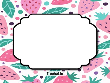 Strawberry Free Printable Labels, 3x4 inch Name Tag