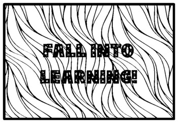 FALL INTO LEARNING!, Leaves Coloring Pages