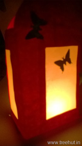 diwali-paper-lantern-craft project for kids
