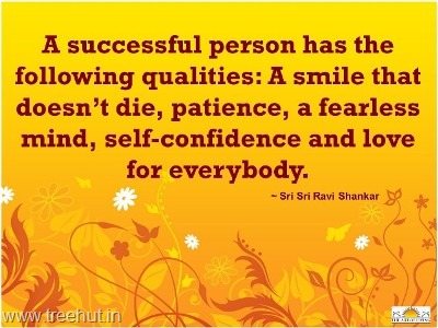 quote on successful person by-sri-sri-ravi-shankar