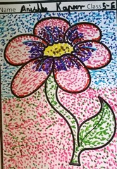 dot-art-flower by anisha kapoor
