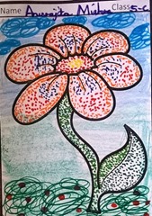dot-art-flower by anurita mishra