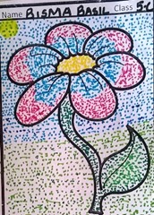 dot-art-flower by bisma basil lmgc lko