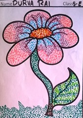 dot-art-flower by durva rai lmgc lko