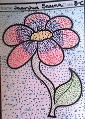 dot-art-flower by jaanhvi sarana