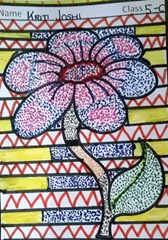 dot-art-flower by kriti joshi lmgc lko