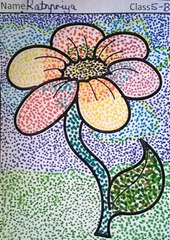 dot-art-flower by ratnpriya lmgc lucknow