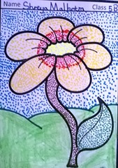 dot-art-flower by shreya malhotra