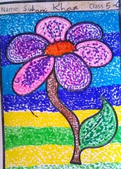 dot-art-flower by suhani khare