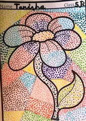dot-art-flower by tanisha