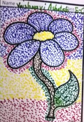 dot-art-flower by vaishnavi ashutosh lmgc lucknow