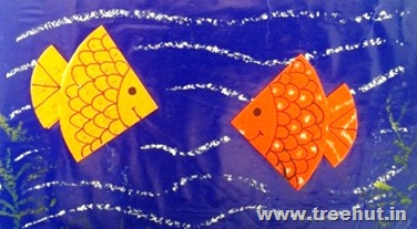 origami fish craft to relax left brain activity