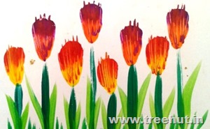 art-ideas-for-kids brush flowers