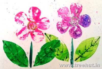 paper-cutout-printing-flower Art idea