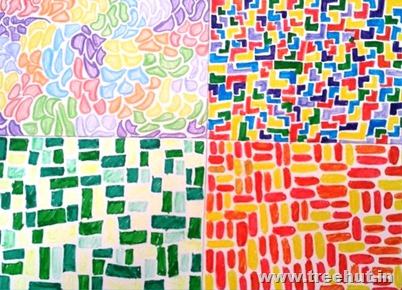 Mosaic art by child Insha Amir Lucknow