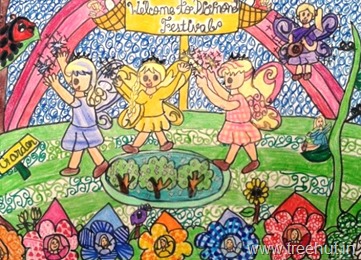 Faries child art by Insha Amir Study Hall Lucknow India