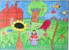 Fairy garden by child artist Bhanu Srivastava Lucknow India