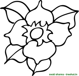 Meadow flower coloring page