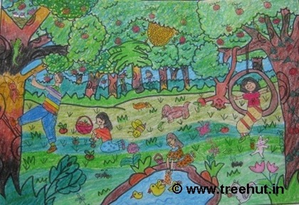orchard drawing child art by surbhi verma