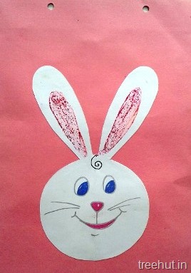 easter bunny face kids crafts for preschool toddlers