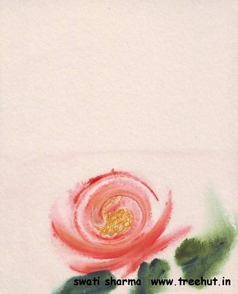 roses in water color 