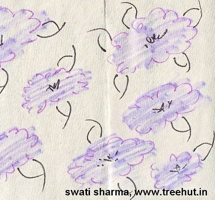 Flowers in Water color painting idea to make gift wrap paper