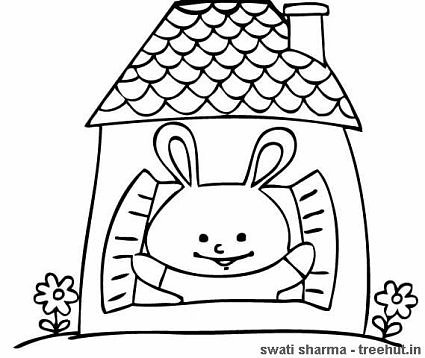 Rabbits Coloring Pages