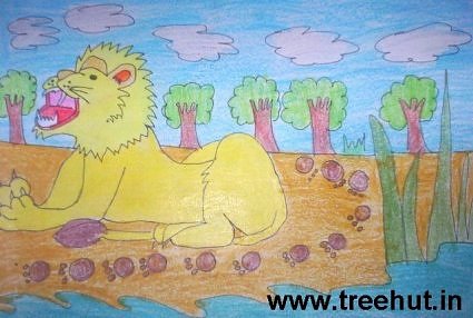 lion kids artwork