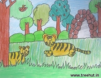 kids artwork Aditi Agarwal Lucknow India Study Hall school