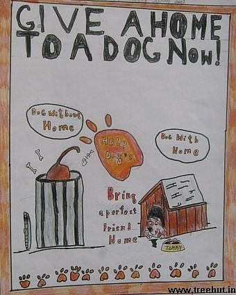 Save stray dog child art by garvit k srivastava study hall lucknow