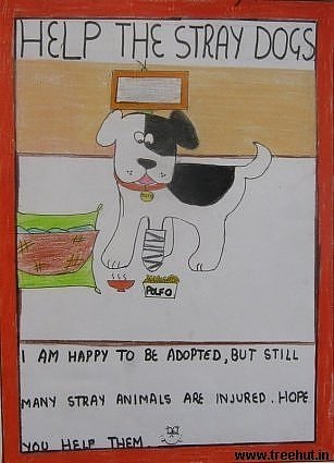 art for adopting stray dog by Kashish Kazmi