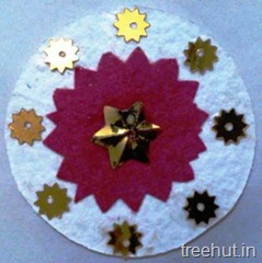 handmade paper rakhi craft hindu festival
