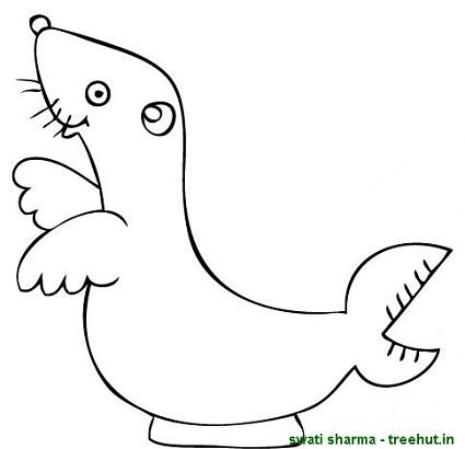 seal printable coloring pages