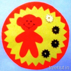 bear paper rakhi craft for pre schoolers (3)