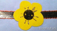 flower rakhi craft ideas 1