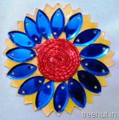 flower rakhi craft ideas