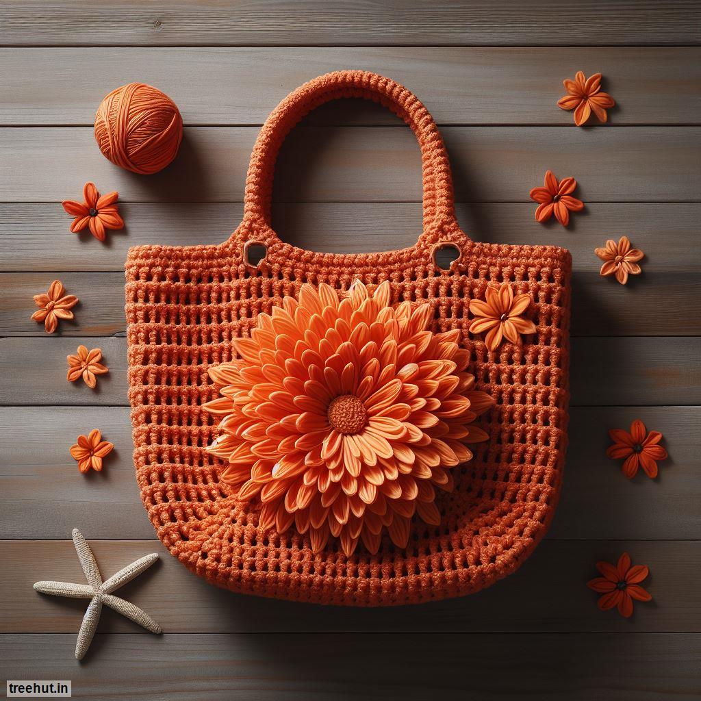 Chrysanthemum Crochet Handbag Ideas