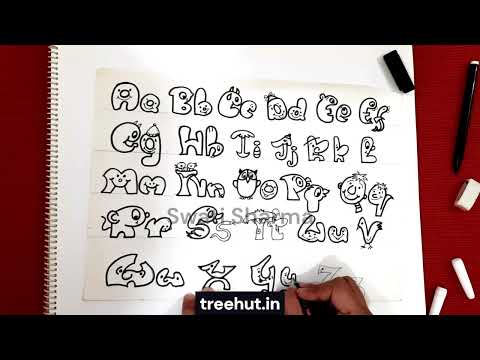 A to Z in Bubble Letters: Easy Alphabet Drawing, Fun and Educational: Cute Bubble Writing Alphabet