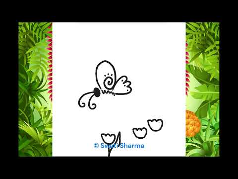 Easy Butterfly Drawing Lesson, Spring Art Plan, Step by Step Butterfly Art Grade 2 Art