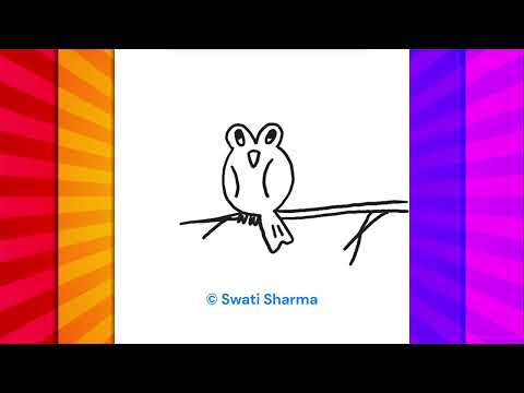 Easy Owl Drawing Lesson for Classroom Teaching, Fall Owl Drawing Lesson
