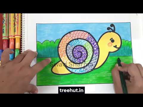Explore Pattern Art: Step-by-Step Snail Design | Pattern Art Snail